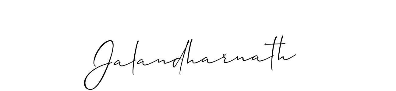 Allison_Script is a professional signature style that is perfect for those who want to add a touch of class to their signature. It is also a great choice for those who want to make their signature more unique. Get Jalandharnath name to fancy signature for free. Jalandharnath signature style 2 images and pictures png