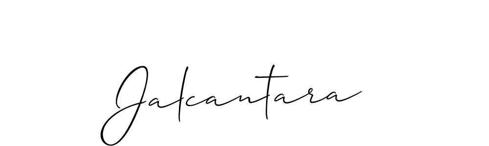 Design your own signature with our free online signature maker. With this signature software, you can create a handwritten (Allison_Script) signature for name Jalcantara. Jalcantara signature style 2 images and pictures png