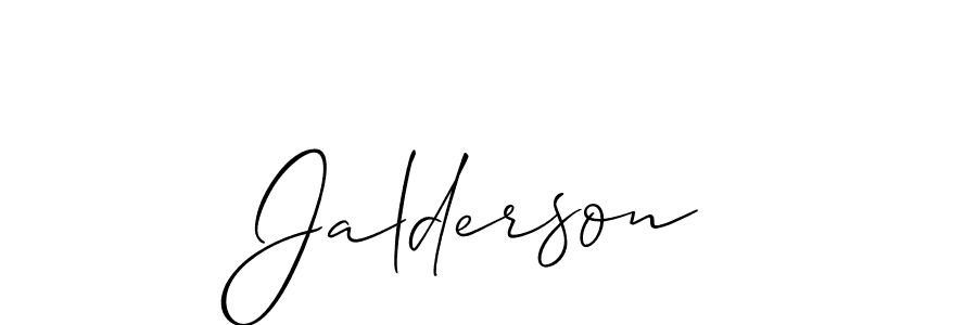 How to make Jalderson name signature. Use Allison_Script style for creating short signs online. This is the latest handwritten sign. Jalderson signature style 2 images and pictures png