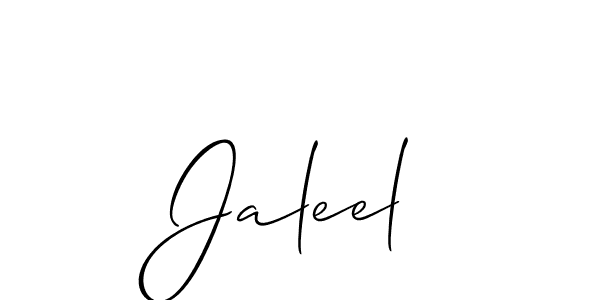 How to Draw Jaleel signature style? Allison_Script is a latest design signature styles for name Jaleel. Jaleel signature style 2 images and pictures png