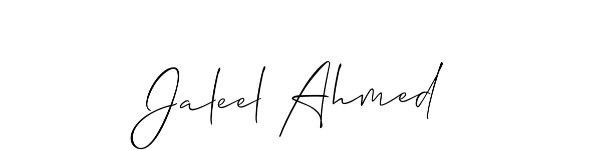 Once you've used our free online signature maker to create your best signature Allison_Script style, it's time to enjoy all of the benefits that Jaleel Ahmed name signing documents. Jaleel Ahmed signature style 2 images and pictures png