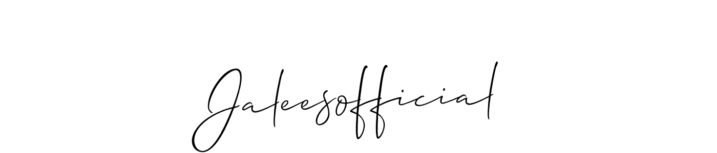 This is the best signature style for the Jaleesofficial name. Also you like these signature font (Allison_Script). Mix name signature. Jaleesofficial signature style 2 images and pictures png
