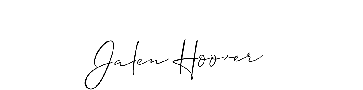 Jalen Hoover stylish signature style. Best Handwritten Sign (Allison_Script) for my name. Handwritten Signature Collection Ideas for my name Jalen Hoover. Jalen Hoover signature style 2 images and pictures png