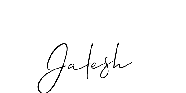 Create a beautiful signature design for name Jalesh. With this signature (Allison_Script) fonts, you can make a handwritten signature for free. Jalesh signature style 2 images and pictures png