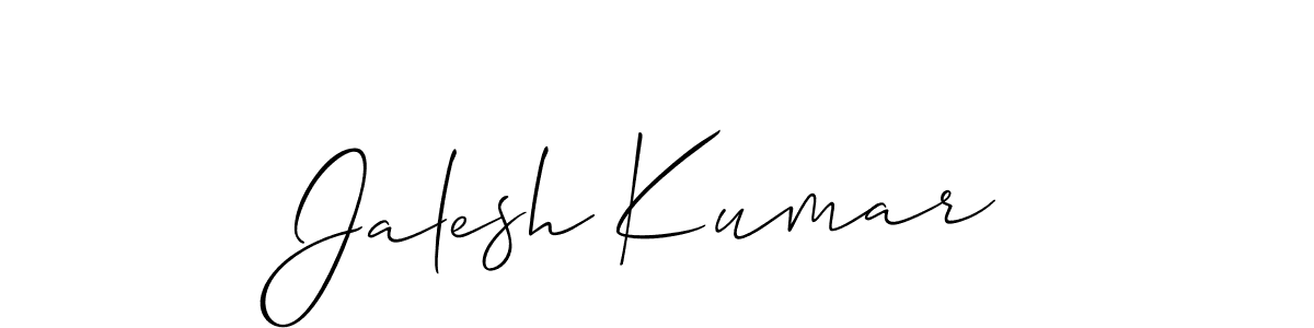 Jalesh Kumar stylish signature style. Best Handwritten Sign (Allison_Script) for my name. Handwritten Signature Collection Ideas for my name Jalesh Kumar. Jalesh Kumar signature style 2 images and pictures png