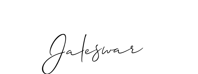 Create a beautiful signature design for name Jaleswar. With this signature (Allison_Script) fonts, you can make a handwritten signature for free. Jaleswar signature style 2 images and pictures png