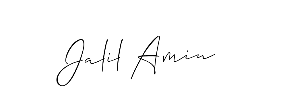 Similarly Allison_Script is the best handwritten signature design. Signature creator online .You can use it as an online autograph creator for name Jalil Amin. Jalil Amin signature style 2 images and pictures png