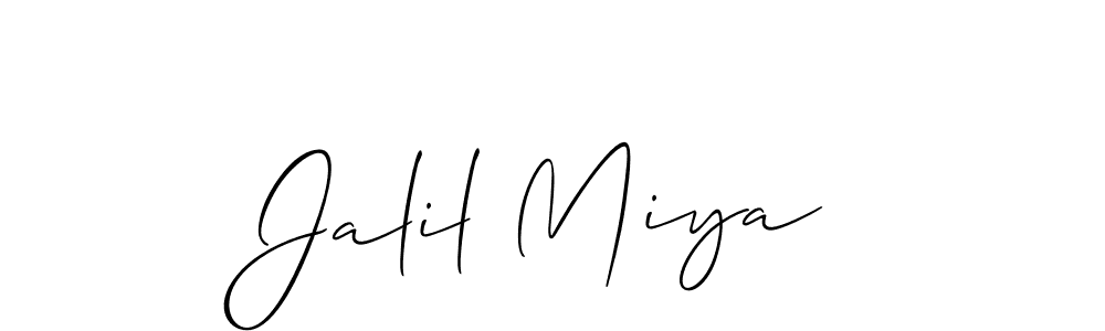 This is the best signature style for the Jalil Miya name. Also you like these signature font (Allison_Script). Mix name signature. Jalil Miya signature style 2 images and pictures png