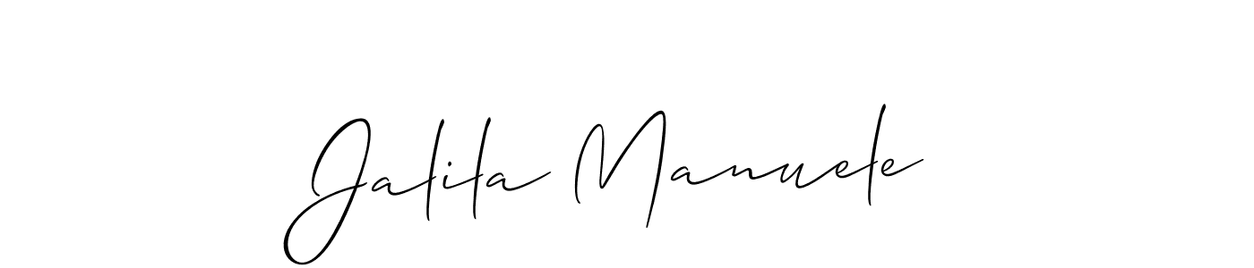 Here are the top 10 professional signature styles for the name Jalila Manuele. These are the best autograph styles you can use for your name. Jalila Manuele signature style 2 images and pictures png