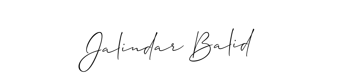 Best and Professional Signature Style for Jalindar Balid. Allison_Script Best Signature Style Collection. Jalindar Balid signature style 2 images and pictures png