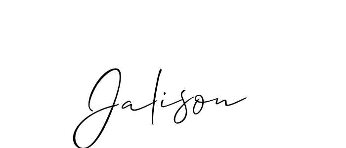 if you are searching for the best signature style for your name Jalison. so please give up your signature search. here we have designed multiple signature styles  using Allison_Script. Jalison signature style 2 images and pictures png