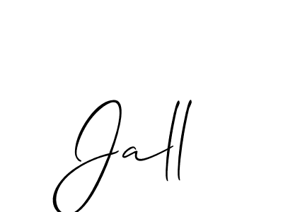 You should practise on your own different ways (Allison_Script) to write your name (Jall) in signature. don't let someone else do it for you. Jall signature style 2 images and pictures png