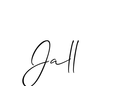 You should practise on your own different ways (Allison_Script) to write your name (Jall) in signature. don't let someone else do it for you. Jall signature style 2 images and pictures png