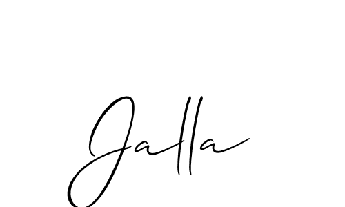 Also You can easily find your signature by using the search form. We will create Jalla name handwritten signature images for you free of cost using Allison_Script sign style. Jalla signature style 2 images and pictures png
