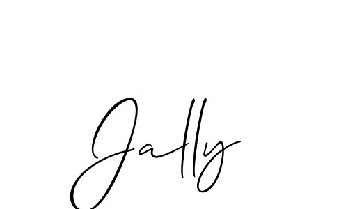 It looks lik you need a new signature style for name Jally. Design unique handwritten (Allison_Script) signature with our free signature maker in just a few clicks. Jally signature style 2 images and pictures png