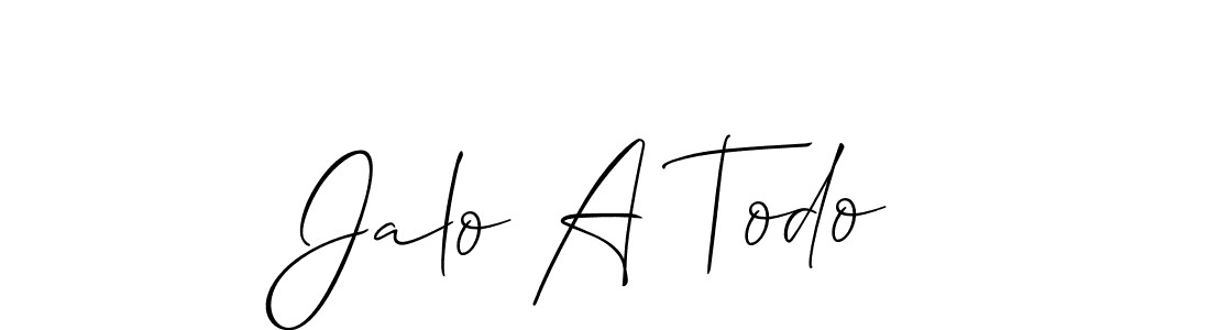 Jalo A Todo stylish signature style. Best Handwritten Sign (Allison_Script) for my name. Handwritten Signature Collection Ideas for my name Jalo A Todo. Jalo A Todo signature style 2 images and pictures png