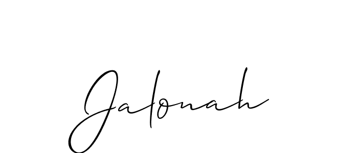 Once you've used our free online signature maker to create your best signature Allison_Script style, it's time to enjoy all of the benefits that Jalonah name signing documents. Jalonah signature style 2 images and pictures png