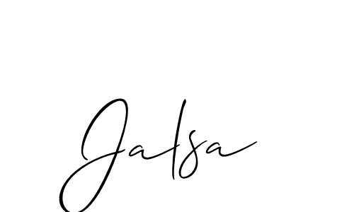 You can use this online signature creator to create a handwritten signature for the name Jalsa. This is the best online autograph maker. Jalsa signature style 2 images and pictures png