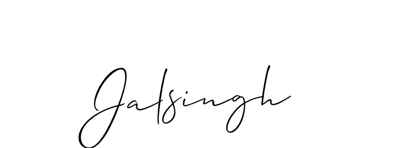 Create a beautiful signature design for name Jalsingh. With this signature (Allison_Script) fonts, you can make a handwritten signature for free. Jalsingh signature style 2 images and pictures png