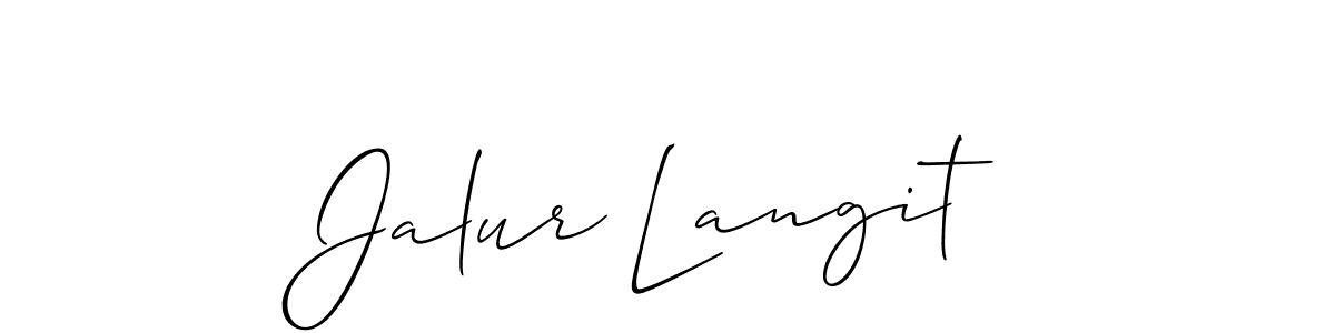 Also You can easily find your signature by using the search form. We will create Jalur Langit name handwritten signature images for you free of cost using Allison_Script sign style. Jalur Langit signature style 2 images and pictures png