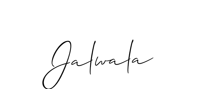 Similarly Allison_Script is the best handwritten signature design. Signature creator online .You can use it as an online autograph creator for name Jalwala. Jalwala signature style 2 images and pictures png
