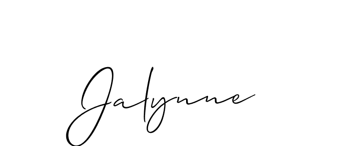 You should practise on your own different ways (Allison_Script) to write your name (Jalynne) in signature. don't let someone else do it for you. Jalynne signature style 2 images and pictures png