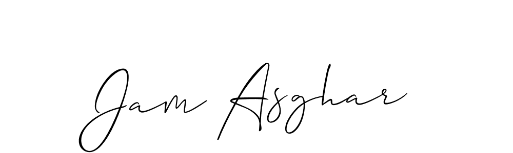 Design your own signature with our free online signature maker. With this signature software, you can create a handwritten (Allison_Script) signature for name Jam Asghar. Jam Asghar signature style 2 images and pictures png