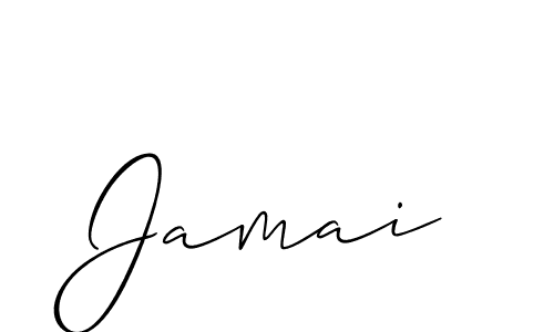 Create a beautiful signature design for name Jamai. With this signature (Allison_Script) fonts, you can make a handwritten signature for free. Jamai signature style 2 images and pictures png