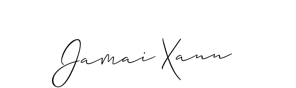 Check out images of Autograph of Jamai Xann name. Actor Jamai Xann Signature Style. Allison_Script is a professional sign style online. Jamai Xann signature style 2 images and pictures png