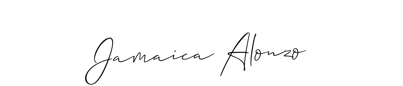 Here are the top 10 professional signature styles for the name Jamaica Alonzo. These are the best autograph styles you can use for your name. Jamaica Alonzo signature style 2 images and pictures png