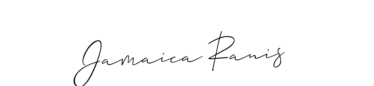 Best and Professional Signature Style for Jamaica Ranis. Allison_Script Best Signature Style Collection. Jamaica Ranis signature style 2 images and pictures png