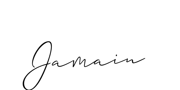 Also You can easily find your signature by using the search form. We will create Jamain name handwritten signature images for you free of cost using Allison_Script sign style. Jamain signature style 2 images and pictures png