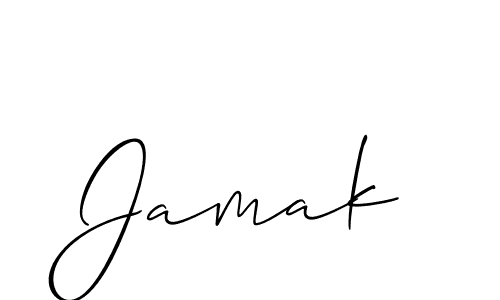 Allison_Script is a professional signature style that is perfect for those who want to add a touch of class to their signature. It is also a great choice for those who want to make their signature more unique. Get Jamak name to fancy signature for free. Jamak signature style 2 images and pictures png