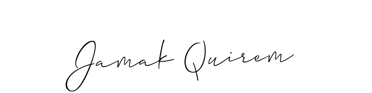 Make a beautiful signature design for name Jamak Quirem. Use this online signature maker to create a handwritten signature for free. Jamak Quirem signature style 2 images and pictures png