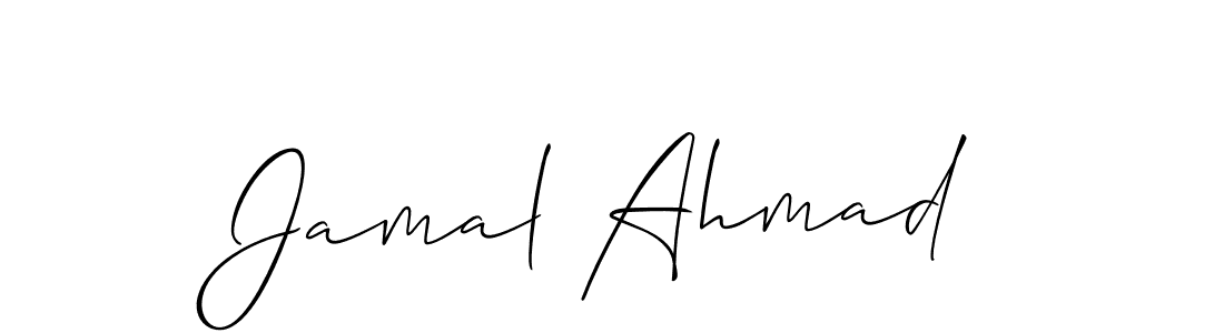 Create a beautiful signature design for name Jamal Ahmad. With this signature (Allison_Script) fonts, you can make a handwritten signature for free. Jamal Ahmad signature style 2 images and pictures png