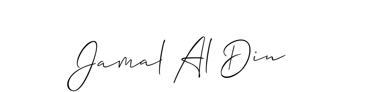 You should practise on your own different ways (Allison_Script) to write your name (Jamal Al Din) in signature. don't let someone else do it for you. Jamal Al Din signature style 2 images and pictures png