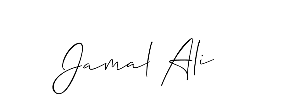 You should practise on your own different ways (Allison_Script) to write your name (Jamal Ali) in signature. don't let someone else do it for you. Jamal Ali signature style 2 images and pictures png