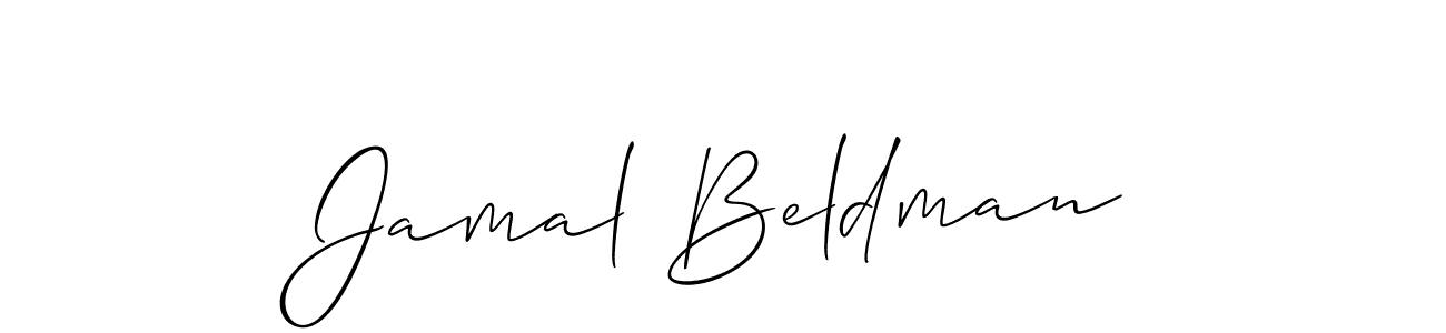 You should practise on your own different ways (Allison_Script) to write your name (Jamal Beldman) in signature. don't let someone else do it for you. Jamal Beldman signature style 2 images and pictures png