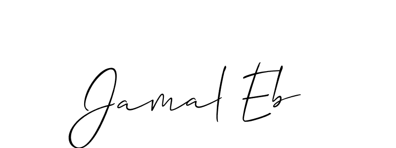 This is the best signature style for the Jamal Eb name. Also you like these signature font (Allison_Script). Mix name signature. Jamal Eb signature style 2 images and pictures png