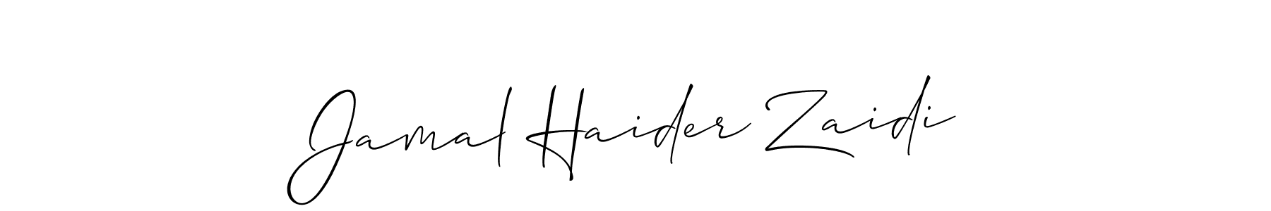 This is the best signature style for the Jamal Haider Zaidi name. Also you like these signature font (Allison_Script). Mix name signature. Jamal Haider Zaidi signature style 2 images and pictures png
