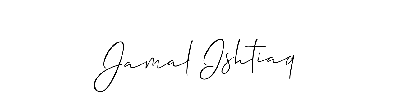 It looks lik you need a new signature style for name Jamal Ishtiaq. Design unique handwritten (Allison_Script) signature with our free signature maker in just a few clicks. Jamal Ishtiaq signature style 2 images and pictures png