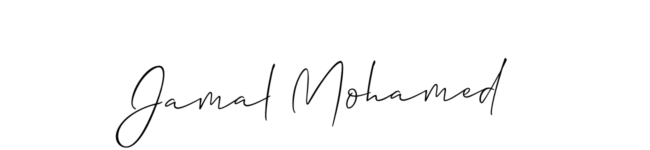 Also we have Jamal Mohamed name is the best signature style. Create professional handwritten signature collection using Allison_Script autograph style. Jamal Mohamed signature style 2 images and pictures png