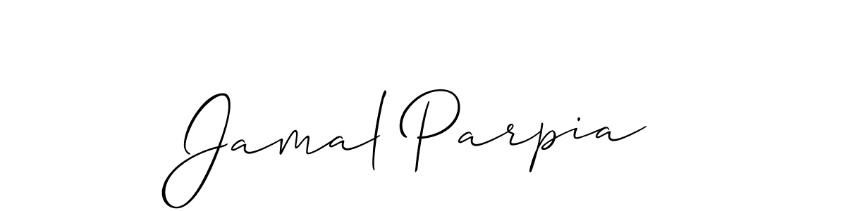 if you are searching for the best signature style for your name Jamal Parpia. so please give up your signature search. here we have designed multiple signature styles  using Allison_Script. Jamal Parpia signature style 2 images and pictures png