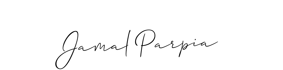 if you are searching for the best signature style for your name Jamal Parpia. so please give up your signature search. here we have designed multiple signature styles  using Allison_Script. Jamal Parpia signature style 2 images and pictures png