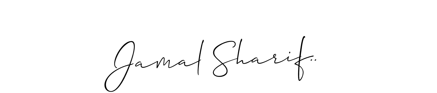The best way (Allison_Script) to make a short signature is to pick only two or three words in your name. The name Jamal Sharif.. include a total of six letters. For converting this name. Jamal Sharif.. signature style 2 images and pictures png