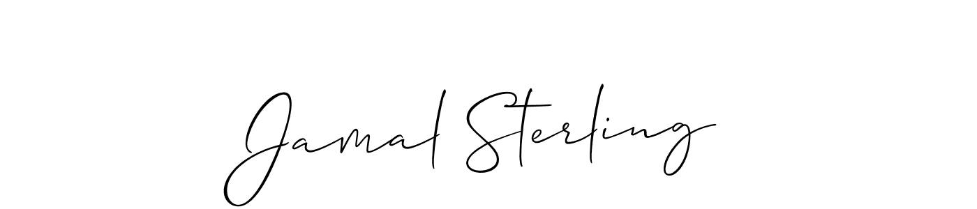 Also You can easily find your signature by using the search form. We will create Jamal Sterling name handwritten signature images for you free of cost using Allison_Script sign style. Jamal Sterling signature style 2 images and pictures png