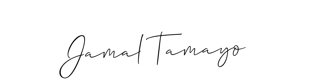 The best way (Allison_Script) to make a short signature is to pick only two or three words in your name. The name Jamal Tamayo include a total of six letters. For converting this name. Jamal Tamayo signature style 2 images and pictures png