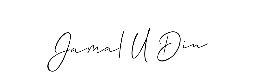 Best and Professional Signature Style for Jamal U Din. Allison_Script Best Signature Style Collection. Jamal U Din signature style 2 images and pictures png