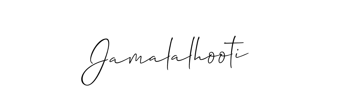 How to Draw Jamalalhooti signature style? Allison_Script is a latest design signature styles for name Jamalalhooti. Jamalalhooti signature style 2 images and pictures png