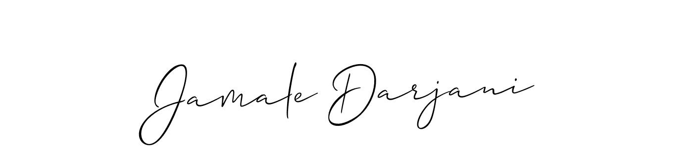 Use a signature maker to create a handwritten signature online. With this signature software, you can design (Allison_Script) your own signature for name Jamale Darjani. Jamale Darjani signature style 2 images and pictures png